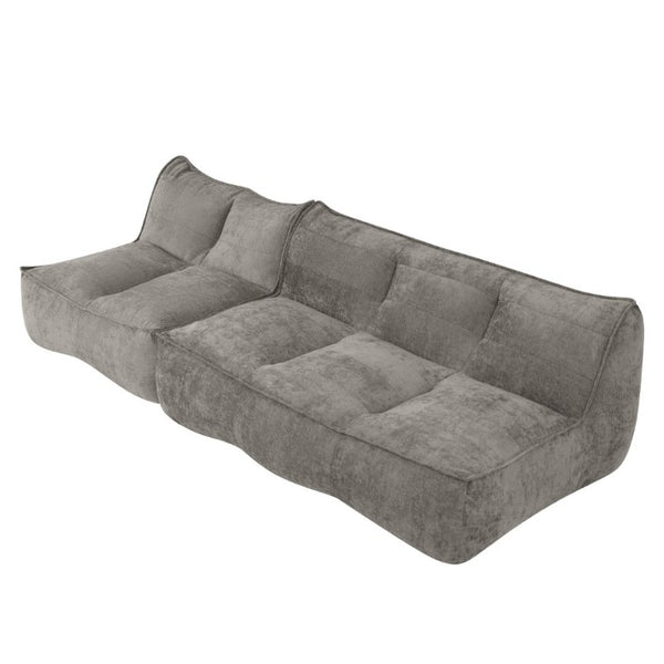 English Elm 141.5Inch Modular Caterpillar Floor Sofa Plush Corduroy Lounger for Bedroom Living Room W3975S00122