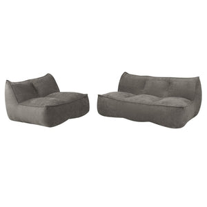 English Elm 141.5Inch Modular Caterpillar Floor Sofa Plush Corduroy Lounger for Bedroom Living Room W3975S00122