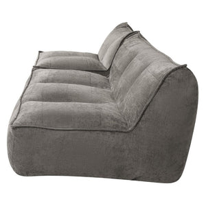 English Elm 141.5Inch Modular Caterpillar Floor Sofa Plush Corduroy Lounger for Bedroom Living Room W3975S00122