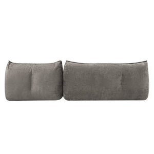 English Elm 141.5Inch Modular Caterpillar Floor Sofa Plush Corduroy Lounger for Bedroom Living Room W3975S00122