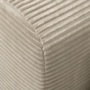 English Elm Upholstered Modular Sectional Sofa Corduroy Low Profile Floor Lounge with Pillows W3975S00158