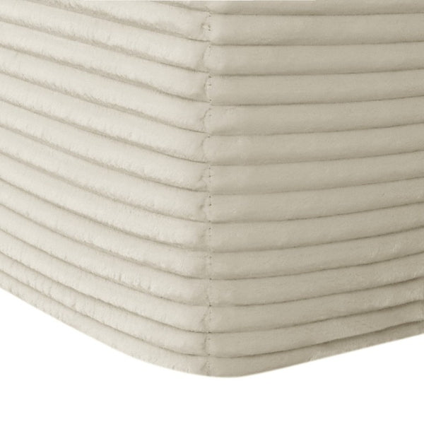 English Elm 126 Inch Modular U-Shape Cloud Sectional with Deep Plush Seating and Built-In Cup Holders Beige W3975S00162