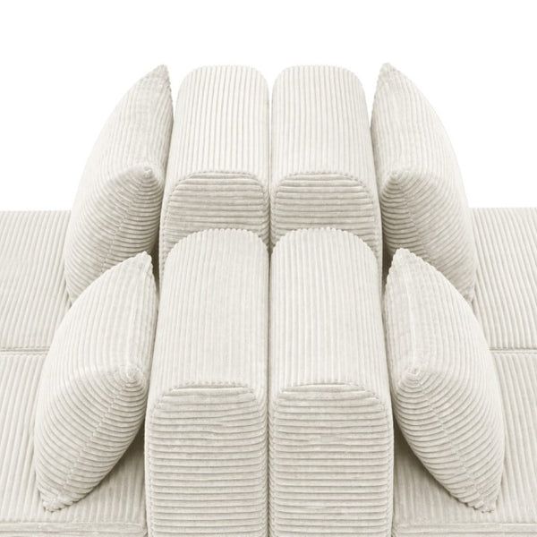 English Elm 71Inch-Modular Corduroy 2 Seater Sofa Layered Silhouette for Contemporary Living Rooms Camel W3975S00179