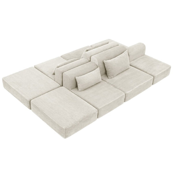 English Elm 71Inch-Modular Corduroy 2 Seater Sofa Layered Silhouette for Contemporary Living Rooms Camel W3975S00179