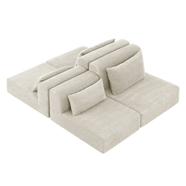 English Elm 71Inch-Modular Corduroy 2 Seater Sofa Layered Silhouette for Contemporary Living Rooms Camel W3975S00179