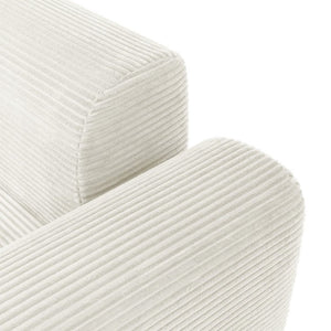 English Elm 71Inch-Modular Corduroy 2 Seater Sofa Layered Silhouette for Contemporary Living Rooms Beige W3975S00180