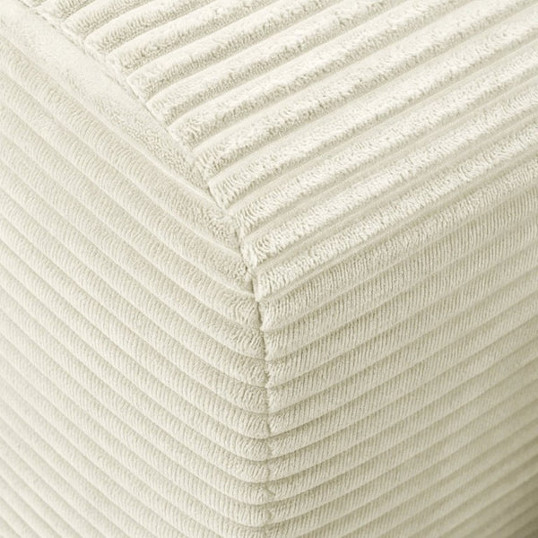 English Elm Upholstered U-Shaped Modular Sectional in Corduroy for Open Living Spaces White W3975S00186