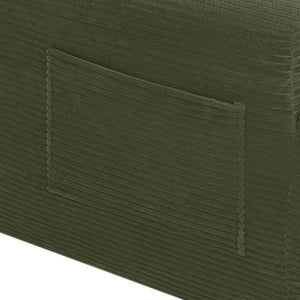English Elm 96.9''Cloud Modular U-Shaped Sectional Corduroy Sofa Deep Sink Seating for Living Room Green Left W3975S00198