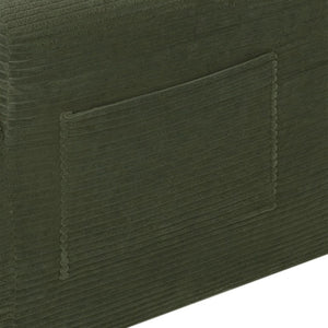 English Elm 96.9''Cloud Modular U-Shaped Sectional Corduroy Sofa Deep Sink Seating for Living Room Green Right W3975S00199