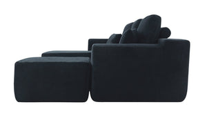 English Elm 96.9''Cloud U-Shaped Corduroy Sectional Deep Seat Modular Sofa for Living Room Comfort Let Me Count: = = 11 Chars = 9 = 9 = 10 = 5 = 5 = 8 = 5 for = 4 = 7 W3975S00203