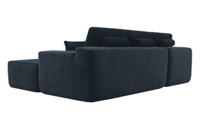 English Elm 96.9''Cloud U-Shaped Corduroy Sectional Deep Seat Modular Sofa for Living Room Comfort Let Me Count: = = 11 Chars = 9 = 9 = 10 = 5 = 5 = 8 = 5 for = 4 = 7 W3975S00203