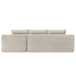 English Elm 96.9''Cloud Corduroy Upholstered Modular Sectional Deep Seat Sofa for Living Room Lounging Let Me Count: = 10, Space, = 8, = 11, = 7, S-E-C W3975S00237