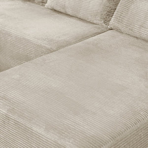 English Elm 96.9''Cloud Corduroy Upholstered Modular Sectional Deep Seat Sofa for Living Room Lounging Let Me Count: = 10, Space, = 8, = 11, = 7, S-E-C W3975S00237