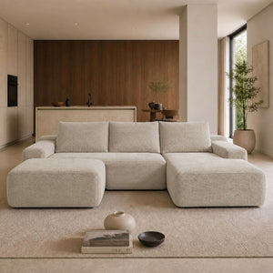 English Elm 96.9''Cloud Corduroy Upholstered Modular Sectional Deep Seat Sofa for Living Room Lounging Let Me Count: = 10, Space, = 8, = 11, = 7, S-E-C W3975S00237