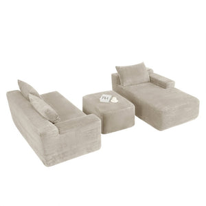 English Elm 96.9''Cloud Corduroy Upholstered Modular Sectional Deep Seat Sofa for Living Room Lounging Let Me Count: = 10, Space, = 8, = 11, = 7, S-E-C W3975S00237