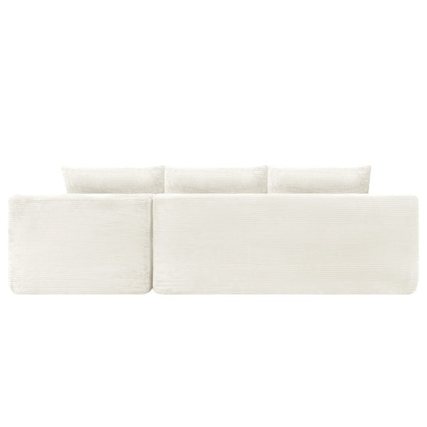 English Elm 96.9''Cloud Modular Sectional Corduroy Sofa Deep Plush Lounge Seating for Living Room W3975S00239