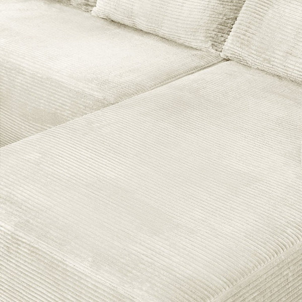 English Elm 96.9''Cloud Modular Sectional Corduroy Sofa Deep Plush Lounge Seating for Living Room W3975S00239