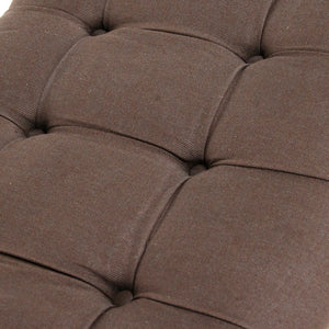 Louis Curve Bench Reclaimed Oak, Aubergine Linen W3 CFH208 E255-3 A008 Zentique