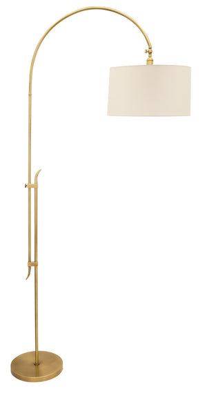 House Of Troy 61" Windsor Adjustable Floor Lamp - Elegant Design With Unique Cord Exit For Versatile Lighting Options Antique Brass Metal W401-ab