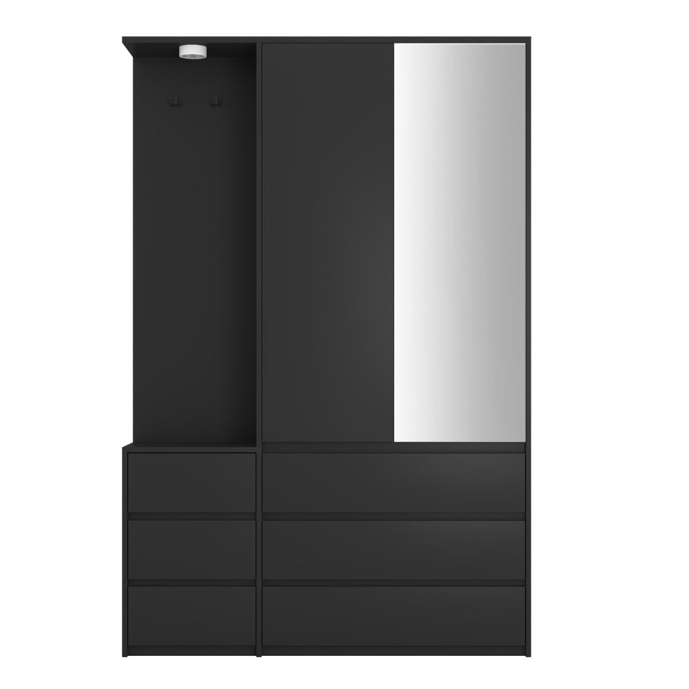 English Elm W409s00007 Wardrobe Armoire with Panel Design for Modern Bedroom Storage W409P327410