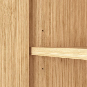 English Elm Buffet Credenza 63 Inch Engineered Wood Sideboard with Four Doors and Adjustable Shelves W409P387589