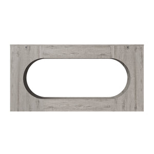 English Elm Modern Grey Wood Grain Console Table Slim Entryway Foyer Sofa Accent with Drawer W409P476243