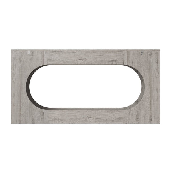 English Elm Modern Grey Wood Grain Console Table Slim Entryway Foyer Sofa Accent with Drawer W409P476243