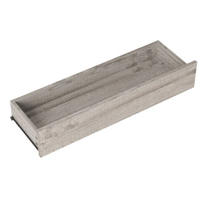English Elm Modern Grey Wood Grain Console Table Slim Entryway Foyer Sofa Accent with Drawer W409P476243