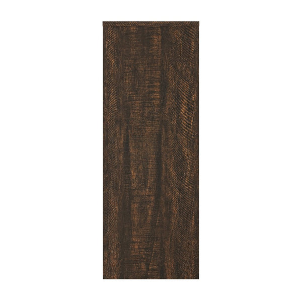 English Elm Walnut Grain Engineered Wood Entryway Console with Drawer and Oval Open Frame W409P476244