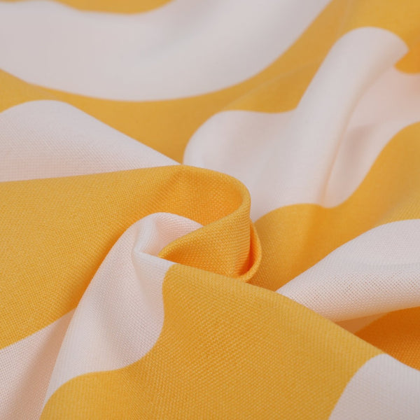 English Elm 2pcs Outdoor Chaise Lounge Cushions Uv Resistant Woven Polyester Resort Patio Seating Set Yellow White W419P194536
