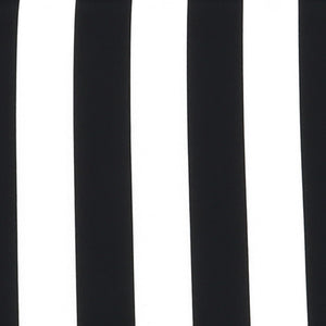 English Elm 2 Pack Resort Stripe Chaise Lounge Cushions Water Resistant Polyester Patio Pool Deck Black White Stripe W419P270700