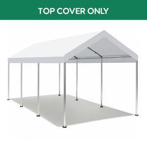 English Elm 10 X 20 Ft Replacement Carport Canopy Polyethylene Cover Waterproof Uv Resistant Shelter W419P278615