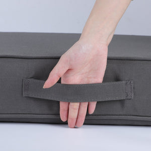 English Elm 24x24 Outdoor Deep Seat Cushion Set Waterproof Foam Filled Patio Chair Support Gray W419P290479