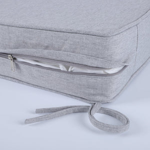 English Elm 24x24 Outdoor Deep Seat Cushion Set Waterproof Foam Filled Patio Chair Support Beige Grey W419P290481