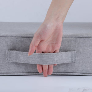 English Elm 24x24 Outdoor Deep Seat Cushion Set Waterproof Foam Filled Patio Chair Support Beige Grey W419P290481