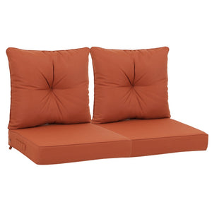 English Elm Outdoor Deep Seat Patio Chair Cushions Waterproof Quilted Foam Set with Washable Covers Red W419P290489