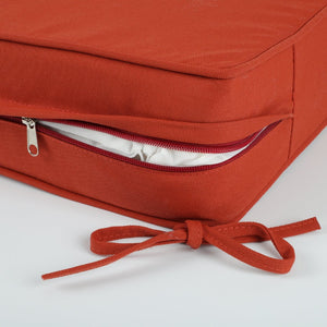 English Elm Outdoor Deep Seat Patio Chair Cushions Waterproof Quilted Foam Set with Washable Covers Red W419P290489