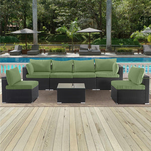 English Elm Cushion Covers 14 Piece Set for Outdoor Wicker Sectional Uv Resistant Polyester W419P460549