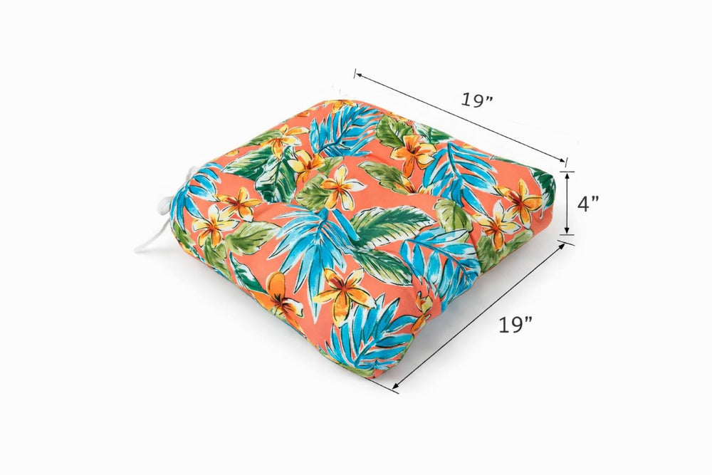 English Elm Outdoor Tufted Patio Seat Cushions Set of 8 Waterproof UV Resistant Polyester Pads W419P604405