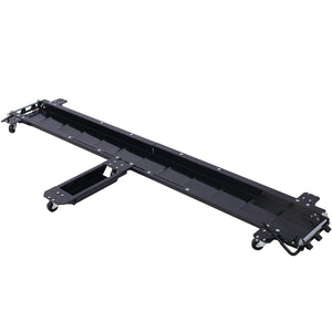 English Elm Motorcycle Dolly Heavy Duty Steel Garage Storage Mover with Six Swivel Casters Black W465101805