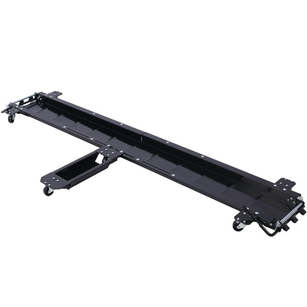 English Elm Motorcycle Dolly Heavy Duty Steel Garage Storage Mover with Six Swivel Casters Black W465101805
