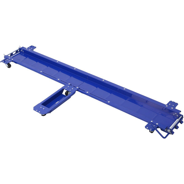 English Elm Motorcycle Dolly Heavy Duty Steel Garage Storage Mover with Six Swivel Casters Blue W465101849