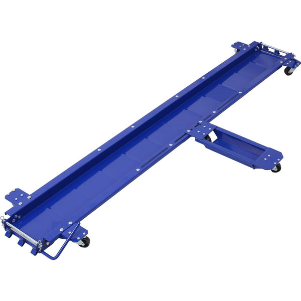 English Elm Motorcycle Dolly Heavy Duty Steel Garage Storage Mover with Six Swivel Casters Blue W465101849