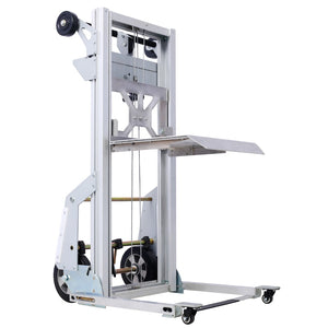 English Elm Aluminum Portable Load Lifter with Folding Frame and Integrated Ramp for Warehouse Use W465104037