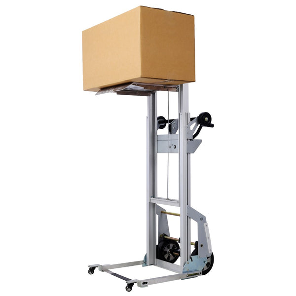 English Elm Aluminum Portable Load Lifter with Folding Frame and Integrated Ramp for Warehouse Use W465104037