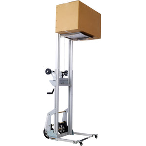 English Elm Aluminum Portable Load Lifter with Folding Frame and Integrated Ramp for Warehouse Use W465104037