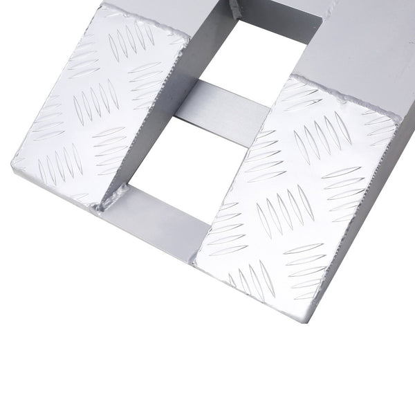 English Elm Heavy-duty Aluminum Loading Ramps with Serrated Grip Rungs for Atv Motorcycle Tractor W465104161