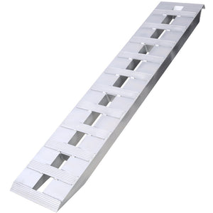 English Elm Heavy-duty Aluminum Loading Ramps with Serrated Grip Rungs for Atv Motorcycle Tractor W465104161