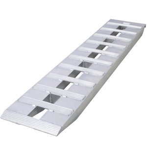English Elm Heavy-duty Aluminum Loading Ramps with Serrated Grip Rungs for Atv Motorcycle Tractor W465104161