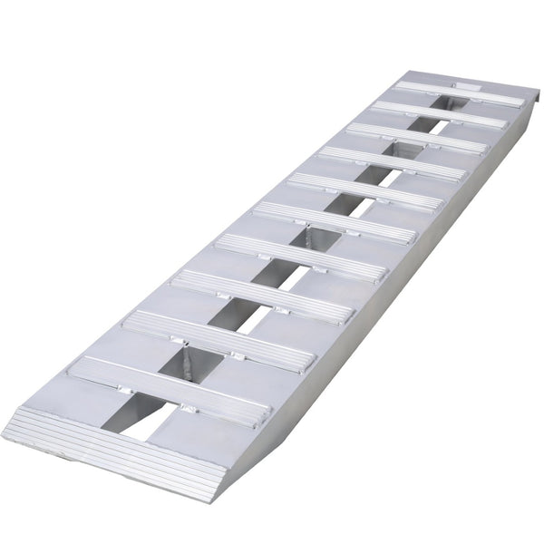 English Elm Heavy-duty Aluminum Loading Ramps with Serrated Grip Rungs for Atv Motorcycle Tractor W465104161